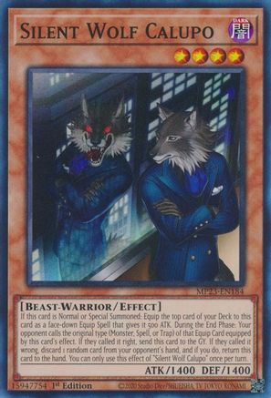 Silent Wolf Calupo (MP23-EN184) - 25th Anniversary Tin: Dueling Heroes Mega Pack 1st Edition - Premium Yugioh Single from Konami - Just $0.25! Shop now at Game Crave Tournament Store