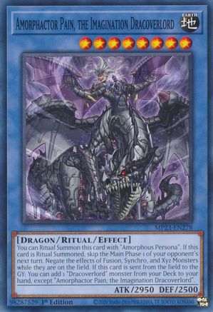 Amorphactor Pain, the Imagination Dracoverlord (MP23-EN278) - 25th Anniversary Tin: Dueling Heroes Mega Pack 1st Edition - Premium Yugioh Single from Konami - Just $0.25! Shop now at Game Crave Tournament Store