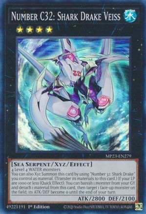 Number C32: Shark Drake Veiss (MP23-EN279) - 25th Anniversary Tin: Dueling Heroes Mega Pack 1st Edition - Premium Yugioh Single from Konami - Just $0.25! Shop now at Game Crave Tournament Store