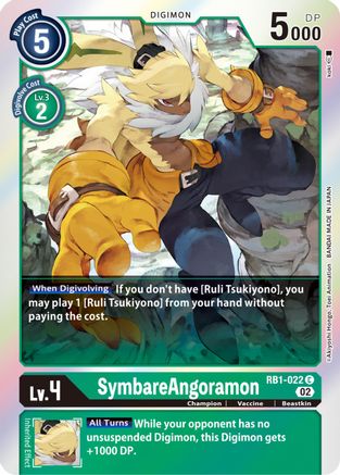 SymbareAngoramon (RB1-022) - Resurgence Booster Foil - Premium Digimon Single from Bandai - Just $0.25! Shop now at Game Crave Tournament Store