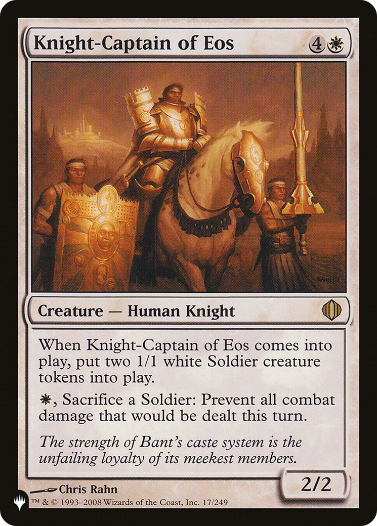 Knight-Captain of Eos (PLIST-1101) - The List - Premium MTG Single from Wizards of the Coast - Just $0.56! Shop now at Game Crave Tournament Store