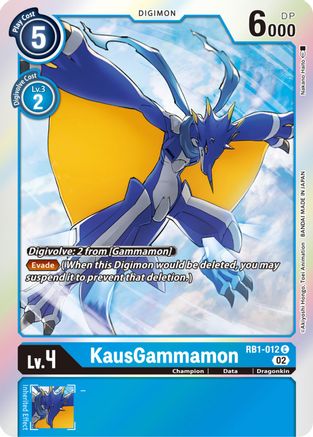 KausGammamon (RB1-012) - Resurgence Booster Foil - Premium Digimon Single from Bandai - Just $0.08! Shop now at Game Crave Tournament Store