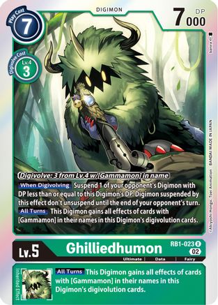Ghilliedhumon (RB1-023) - Resurgence Booster Foil - Premium Digimon Single from Bandai - Just $0.25! Shop now at Game Crave Tournament Store