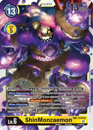 ShinMonzaemon (RB1-019) - Resurgence Booster Foil - Premium Digimon Single from Bandai - Just $0.74! Shop now at Game Crave Tournament Store