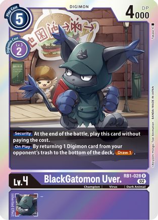 BlackGatomon Uver. (RB1-028) - Resurgence Booster Foil - Premium Digimon Single from Bandai - Just $0.87! Shop now at Game Crave Tournament Store