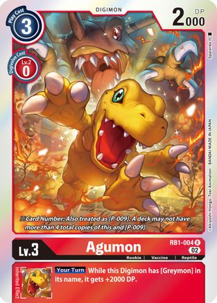 Agumon (RB1-004) - Resurgence Booster Foil - Premium Digimon Single from Bandai - Just $0.08! Shop now at Game Crave Tournament Store