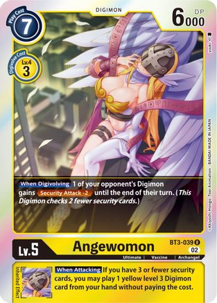 Angewomon (Resurgence Booster Reprint) (BT3-039) - Resurgence Booster Foil - Premium Digimon Single from Bandai - Just $0.25! Shop now at Game Crave Tournament Store