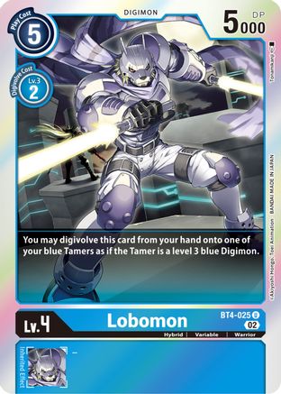 Lobomon (Resurgence Booster Reprint) (BT4-025) - Resurgence Booster Foil - Premium Digimon Single from Bandai - Just $0.25! Shop now at Game Crave Tournament Store