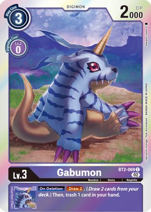 Gabumon - BT2-069 (Resurgence Booster Reprint) (BT2-069) - Resurgence Booster Foil - Premium Digimon Single from Bandai - Just $0.25! Shop now at Game Crave Tournament Store