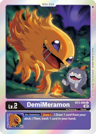 DemiMeramon (Resurgence Booster Reprint) (BT3-006) - Resurgence Booster Foil - Premium Digimon Single from Bandai - Just $0.25! Shop now at Game Crave Tournament Store