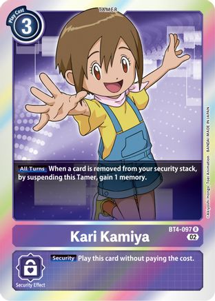 Kari Kamiya (Resurgence Booster Reprint) (BT4-097) - Resurgence Booster Foil - Premium Digimon Single from Bandai - Just $0.08! Shop now at Game Crave Tournament Store