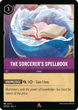 The Sorcerer's Spellbook (68/204) - Rise of the Floodborn Cold Foil - Premium Lorcana Single from Disney - Just $0.59! Shop now at Game Crave Tournament Store