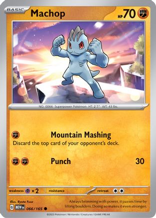 Machop 66 - SV Scarlet and Violet 151 - Premium Pokemon Single from Nintendo - Just $0.25! Shop now at Game Crave Tournament Store