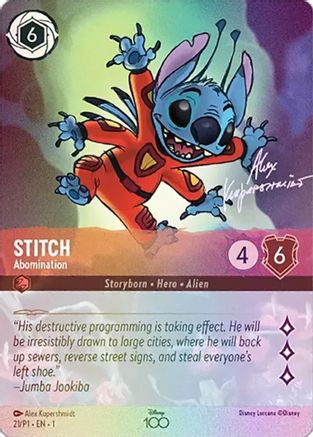 Stitch - Abomination (Alternate Art) (21) - Disney100 Promos - Premium Lorcana Single from Disney - Just $4.71! Shop now at Game Crave Tournament Store