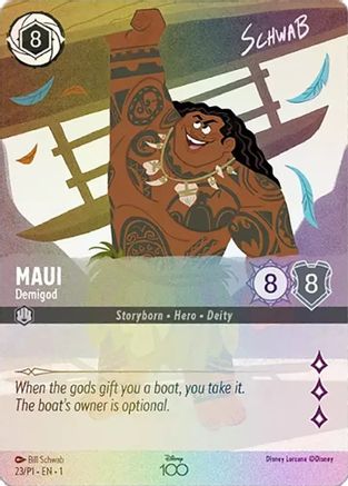 Maui - Demigod (Alternate Art) (23) - Disney100 Promos - Premium Lorcana Single from Disney - Just $1.45! Shop now at Game Crave Tournament Store