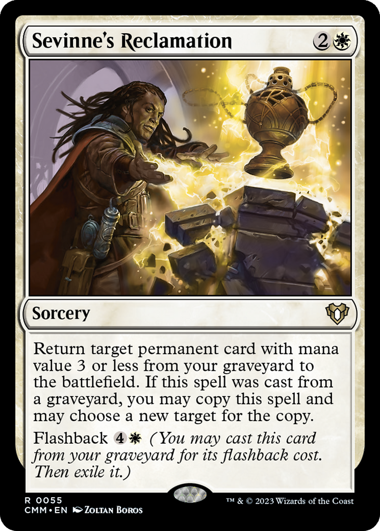Sevinne's Reclamation (CMM-055) - Commander Masters - Premium MTG Single from Wizards of the Coast - Just $0.29! Shop now at Game Crave Tournament Store