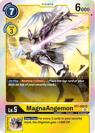 MagnaAngemon - BT1-060 (Resurgence Booster Reprint) (BT1-060) - Resurgence Booster Foil - Premium Digimon Single from Bandai - Just $0.61! Shop now at Game Crave Tournament Store