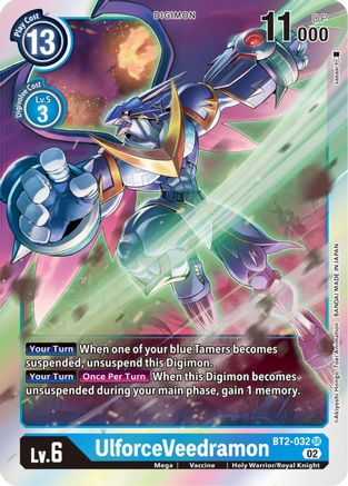 UlforceVeedramon (Resurgence Booster Reprint) (BT2-032) - Resurgence Booster Foil - Premium Digimon Single from Bandai - Just $0.25! Shop now at Game Crave Tournament Store