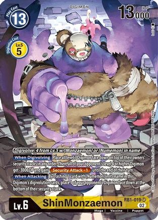 ShinMonzaemon (Textured Alternate Art) (RB1-019) - Resurgence Booster Foil - Premium Digimon Single from Bandai - Just $9.69! Shop now at Game Crave Tournament Store
