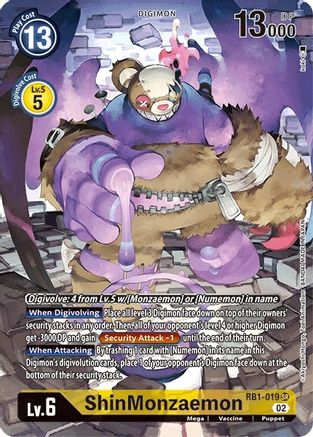 ShinMonzaemon (Textured Alternate Art) (RB1-019) - Resurgence Booster Foil - Premium Digimon Single from Bandai - Just $0.27! Shop now at Game Crave Tournament Store