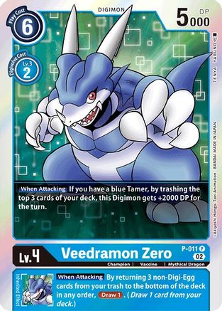 Veedramon Zero - P-011 (Resurgence Booster Reprint) (P-011) - Resurgence Booster Foil - Premium Digimon Single from Bandai - Just $0.25! Shop now at Game Crave Tournament Store