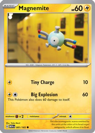 Magnemite 81 - SV Scarlet and Violet 151 - Premium Pokemon Single from Nintendo - Just $0.25! Shop now at Game Crave Tournament Store