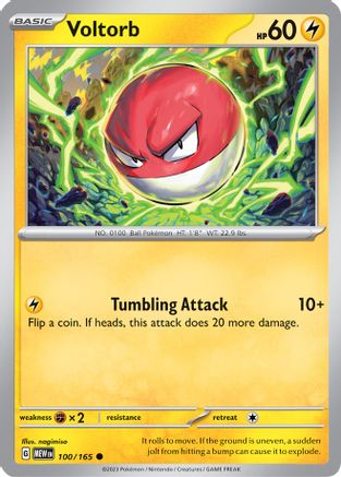 Voltorb 100 - SV Scarlet and Violet 151 - Premium Pokemon Single from Nintendo - Just $0.25! Shop now at Game Crave Tournament Store