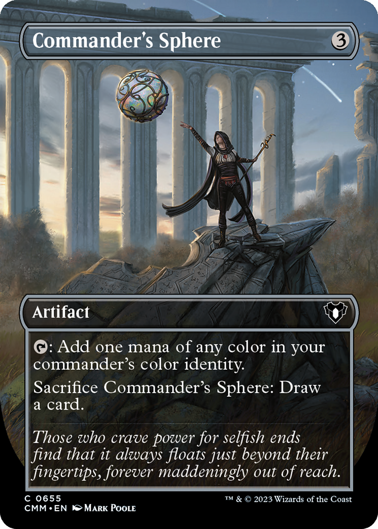 Commander's Sphere (CMM-655) - Commander Masters (Borderless) - Premium MTG Single from Wizards of the Coast - Just $0.08! Shop now at Game Crave Tournament Store