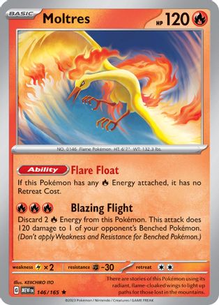 Moltres 146 - SV Scarlet and Violet 151 Holofoil - Premium Pokemon Single from Nintendo - Just $0.50! Shop now at Game Crave Tournament Store