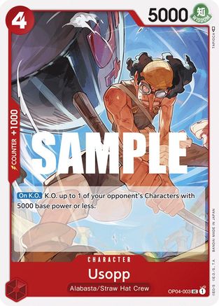 Usopp (OP04-003) - Kingdoms of Intrigue - Premium One Piece Single from Bandai - Just $0.08! Shop now at Game Crave Tournament Store