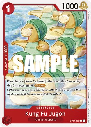 Kung Fu Jugon (OP04-005) - Kingdoms of Intrigue - Premium One Piece Single from Bandai - Just $0.25! Shop now at Game Crave Tournament Store