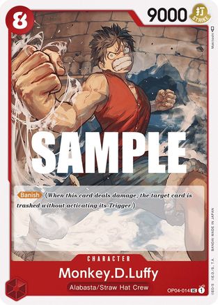 Monkey.D.Luffy (014) (OP04-014) - Kingdoms of Intrigue - Premium One Piece Single from Bandai - Just $0.18! Shop now at Game Crave Tournament Store