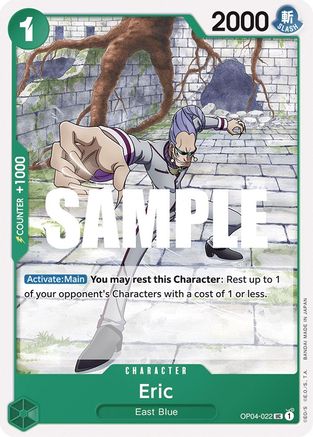 Eric (OP04-022) - Kingdoms of Intrigue - Premium One Piece Single from Bandai - Just $0.08! Shop now at Game Crave Tournament Store