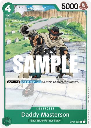 Daddy Masterson (OP04-027) - Kingdoms of Intrigue - Premium One Piece Single from Bandai - Just $0.25! Shop now at Game Crave Tournament Store