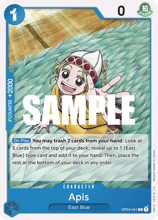 Apis (OP04-041) - Kingdoms of Intrigue - Premium One Piece Single from Bandai - Just $0.25! Shop now at Game Crave Tournament Store