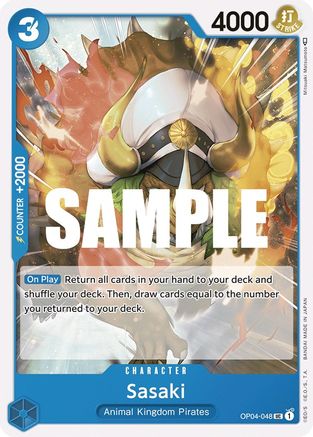 Sasaki (OP04-048) - Kingdoms of Intrigue - Premium One Piece Single from Bandai - Just $0.08! Shop now at Game Crave Tournament Store