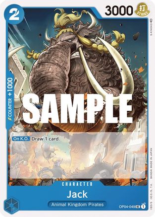 Jack (OP04-049) - Kingdoms of Intrigue - Premium One Piece Single from Bandai - Just $0.25! Shop now at Game Crave Tournament Store