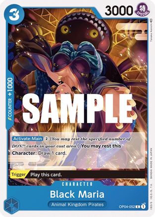 Black Maria (OP04-052) - Kingdoms of Intrigue - Premium One Piece Single from Bandai - Just $0.08! Shop now at Game Crave Tournament Store