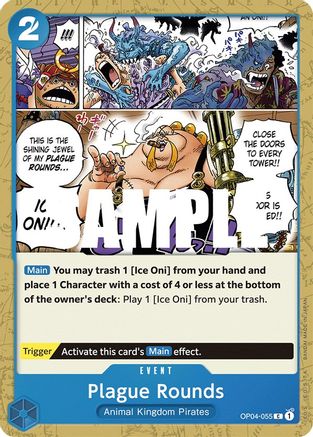 Plague Rounds (OP04-055) - Kingdoms of Intrigue - Premium One Piece Single from Bandai - Just $0.25! Shop now at Game Crave Tournament Store
