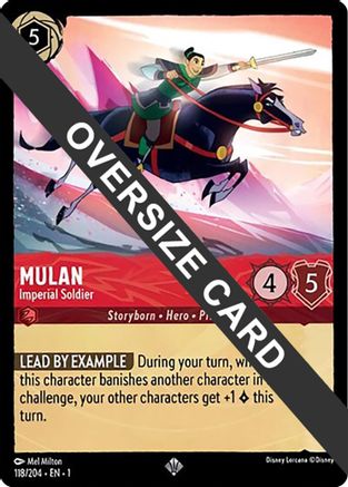 Mulan - Imperial Soldier (Oversized) (118/204) - The First Chapter Cold Foil - Premium Lorcana Single from Disney - Just $1.13! Shop now at Game Crave Tournament Store