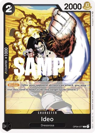 Ideo (OP04-077) - Kingdoms of Intrigue - Premium One Piece Single from Bandai - Just $0.25! Shop now at Game Crave Tournament Store
