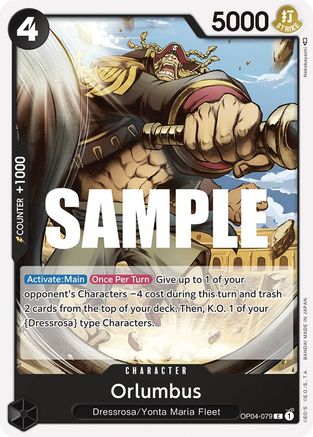 Orlumbus (OP04-079) - Kingdoms of Intrigue - Premium One Piece Single from Bandai - Just $0.25! Shop now at Game Crave Tournament Store