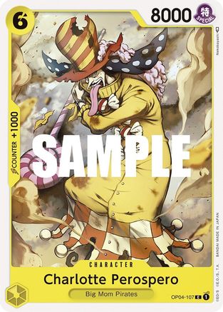 Charlotte Perospero (OP04-107) - Kingdoms of Intrigue - Premium One Piece Single from Bandai - Just $0.08! Shop now at Game Crave Tournament Store