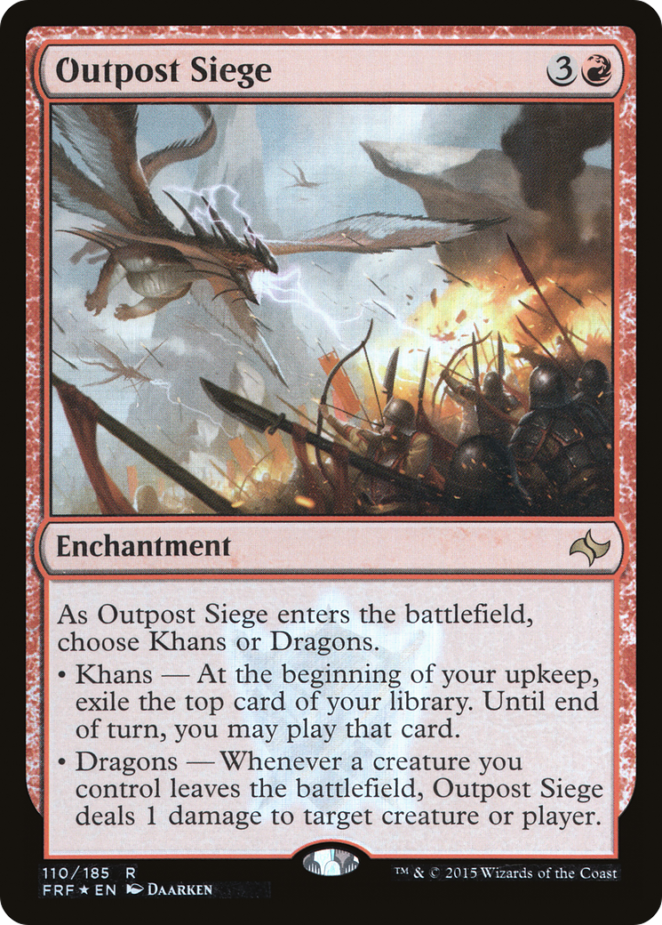Outpost Siege (FRF-110★) - Fate Reforged Foil - Premium MTG Single from Wizards of the Coast - Just $0! Shop now at Game Crave Tournament Store
