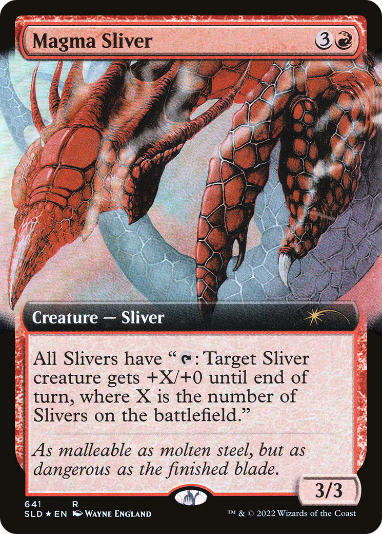 Magma Sliver (SLD-641) - Secret Lair Drop: (Extended Art) Foil - Premium MTG Single from Wizards of the Coast - Just $1.62! Shop now at Game Crave Tournament Store