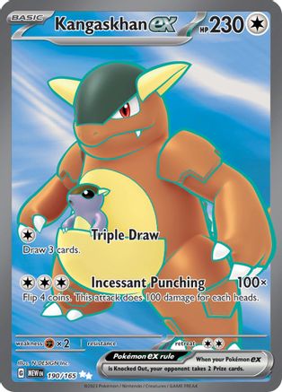 Kangaskhan ex - 190/165 190 - SV Scarlet and Violet 151 Holofoil - Premium Pokemon Single from Nintendo - Just $7.06! Shop now at Game Crave Tournament Store