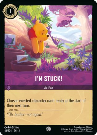 I'm Stuck! (63/204) - Rise of the Floodborn - Premium Lorcana Single from Disney - Just $0.08! Shop now at Game Crave Tournament Store