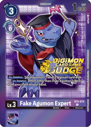 Fake Agumon Expert - BT5-072 (Judge Pack 4) (BT5-072) - Battle of Omni Foil - Premium Digimon Single from Bandai - Just $0.09! Shop now at Game Crave Tournament Store