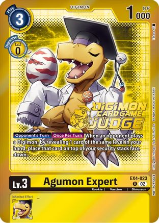 Agumon Expert - EX4-023 (Judge Pack 4) (EX4-023) - Alternative Being Booster Foil - Premium Digimon Single from Bandai - Just $11.74! Shop now at Game Crave Tournament Store