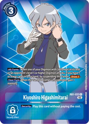 Kiyoshiro Higashimitarai (Resurgence Booster Box Promotion Pack) (RB1-033) - Resurgence Booster Foil - Premium Digimon Single from Bandai - Just $0.51! Shop now at Game Crave Tournament Store